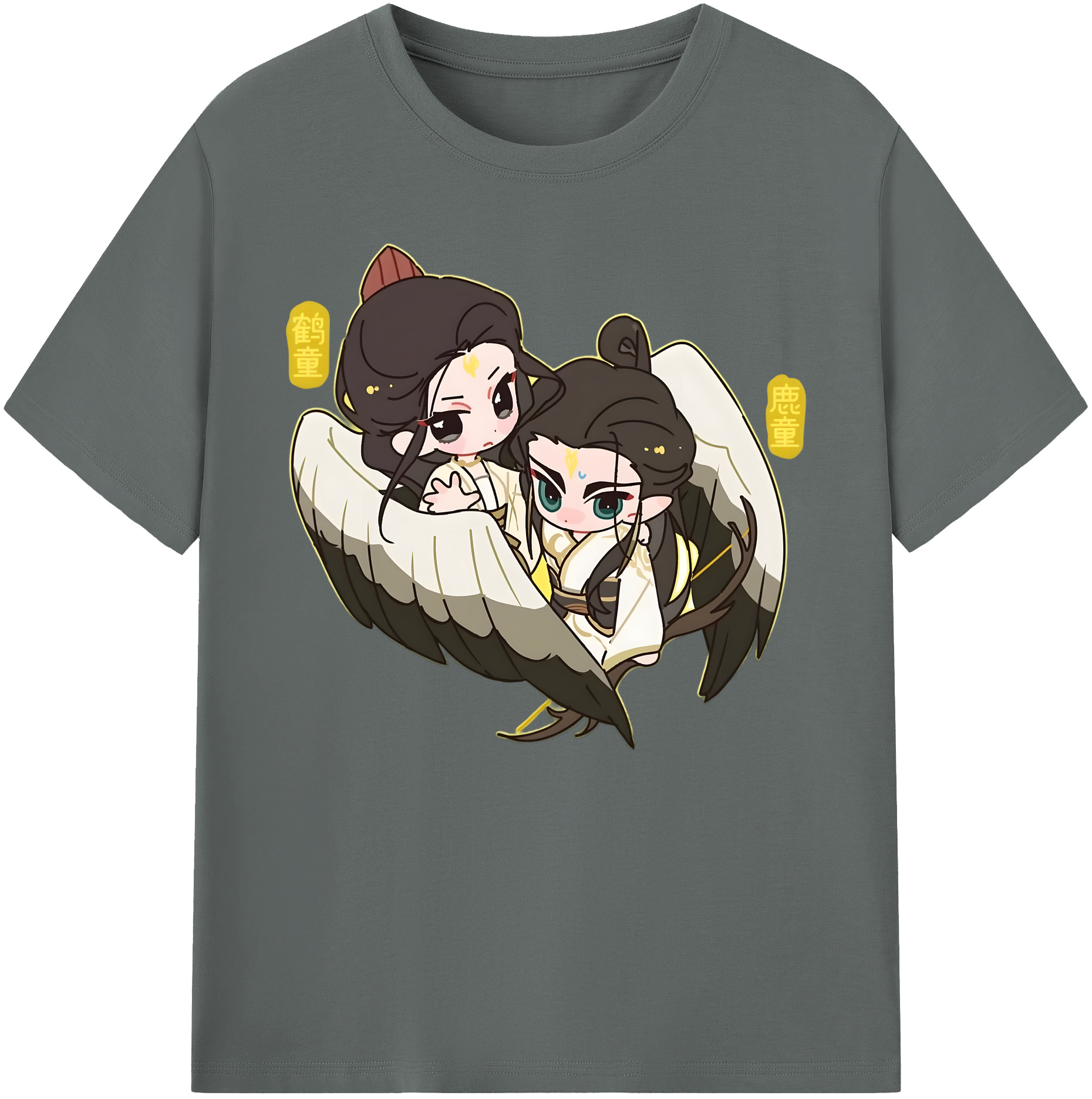 （画像用） Ne Zha 2 ナタ 魔童の大暴れ 綿100％ メンズ半袖Tシャツ｜肌触りやわらか＆通気性